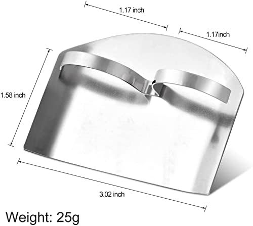 BeeSpring Double Finger Protector Stainless Steel Kitchen Tool