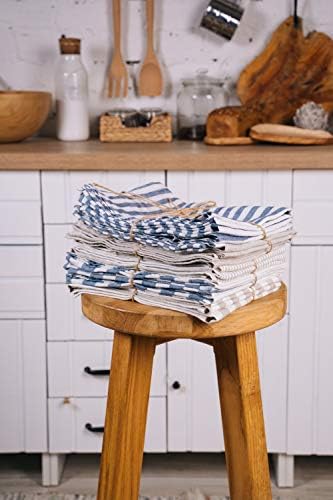 LINICHE Linen Dish Towels Pack of 2 30x20 Inches