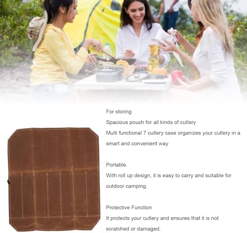 Pssopp Chef Knife Roll Bag Portable Storage for Kitchen Utensils