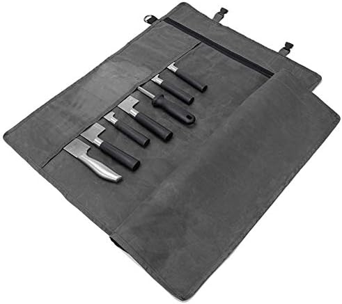 HERSENT Chefs Knife Roll Bag Portable Durable Knives Storage Solution