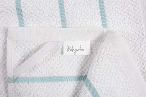 Ayesha Curry Mixed Utility Kitchen Towel Set Set of 6 Aqua