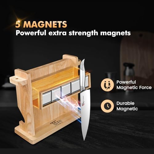 SYOKAMI 14 PCS Japanese Knife Set with Magnetic Block