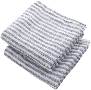 Navy Blue 100 Linen Dish Towels Perfect for Kitchen Dining