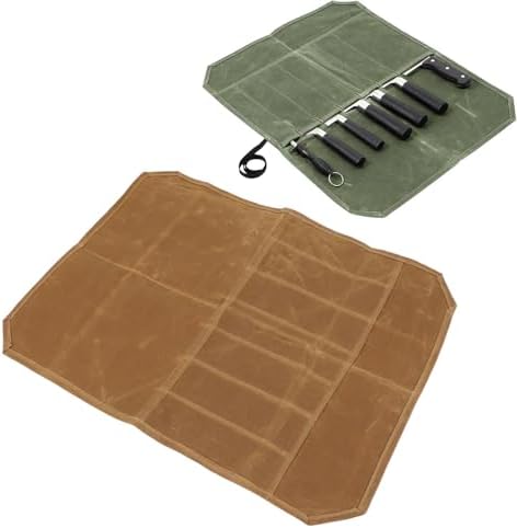 Fockety 7 Pockets Knife Roll Bag for Kitchen Use
