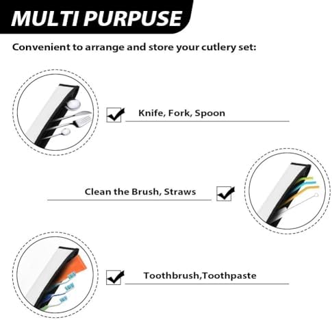 Netilgen Travel Knife Fork Spoon Organizer Bag