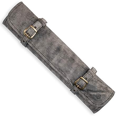Premium Leather Knife Roll Bag with 7 Slots