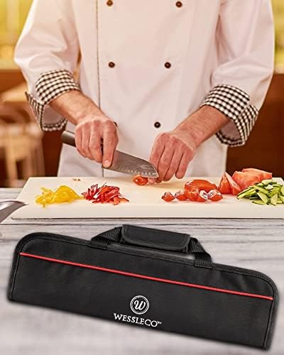 Wessleco Chef Knife Bag 5 Slots Red
