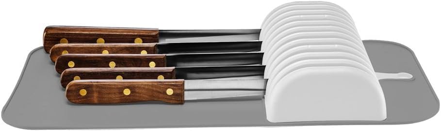 Madesmart Non-Slip Antimicrobial Knife Mat - BPA-Free Durable