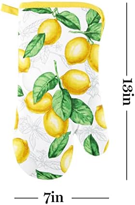 Martha Stewart 4-Pack Kitchen Set with Lots of Lemons Design