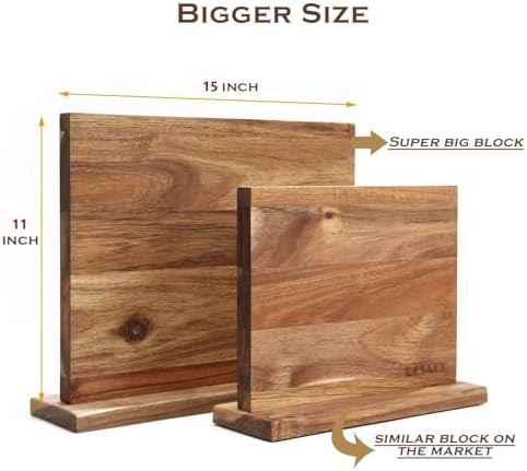 Resafy Magnetic Knife Holder - 16x12 inches for Durable Kitchen Storage