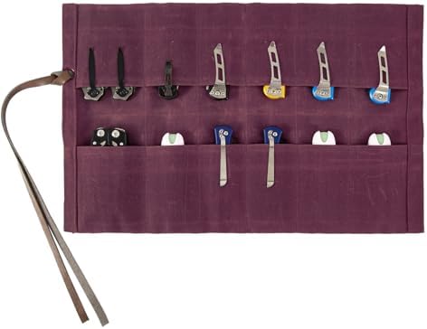 12-Knive Folding Holder for Outdoor Use