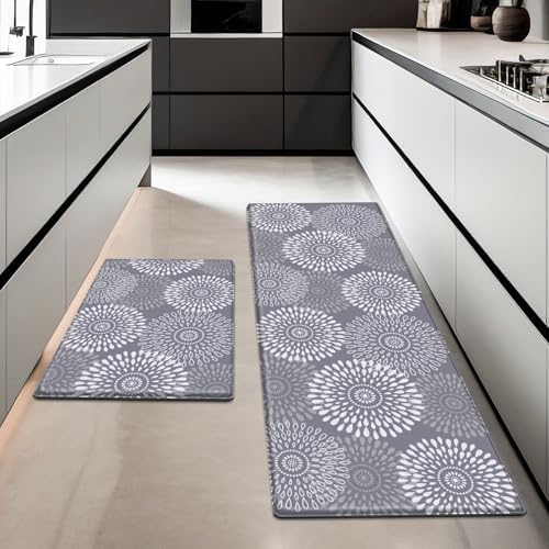 LuxStep Kitchen Anti-Fatigue Mats with Slow-Rebound Waterproof for Home Kitchen
