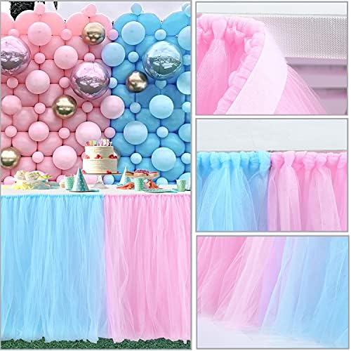 Easy-Wear Tulle Table Skirt for Boys Girls Birthdays and Weddings