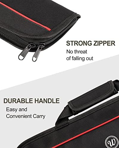 Wessleco Chef Knife Bag 5 Slots Red