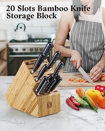 Sleek Versatile Kitchen Knife Storage Block