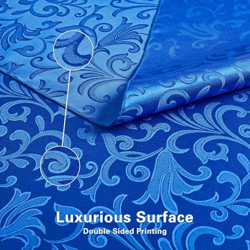 16-Piece Royal Blue Satin Napkins for Dining