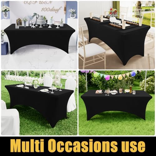 Perfect Fit Tablecloth 2-Pack - Durable Spandex for OutdoorEvents