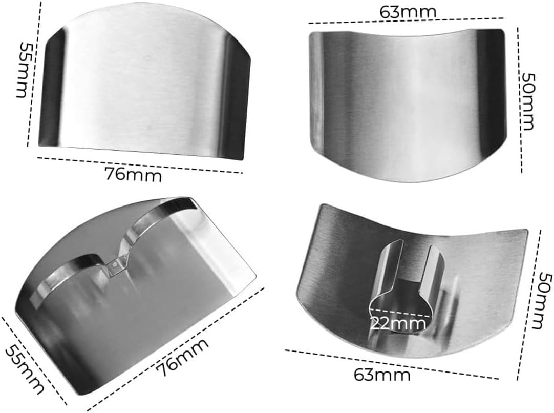 Dengwang Stainless Steel Finger Guards Ergonomic Design Two-Finger Protection