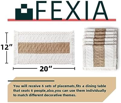 FEXIA Boho Fall Placemats Set