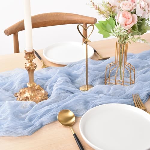 Cheesecloth Table Runner Pink or Purple 10-Ft Size