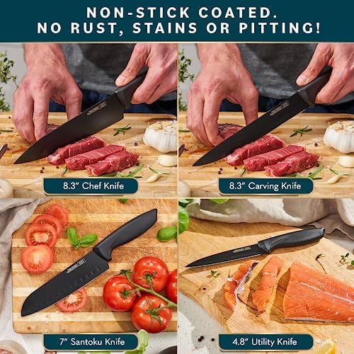 Ergonomic Kitchen Knife Set with Precision