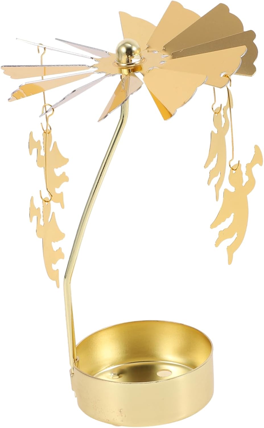 BAOBAOHU - Rotary Candle Holder Glowing Regenerating Elegant Candlestick for Home Wedding Use
