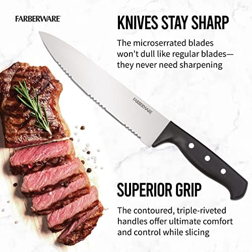 Precision-Cut Kitchen Knife Block Set