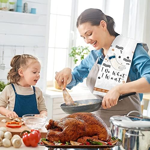 Lebsitey Cat Kitchen Towels Set