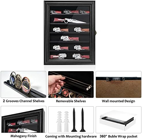 Lockable Tempered Glass Knife Display Case