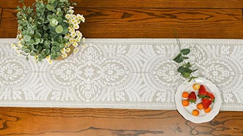 KEVA Boho Table Runner Rustic Farmhouse Linen for Dining Tables