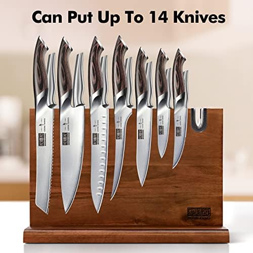 HOSHANHO Magnetic Knife Block 14x10 Inches 1