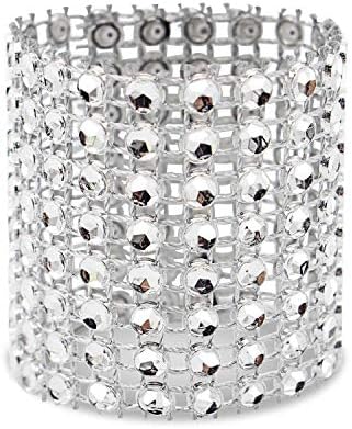 Presenting the KPOSIYA 120-Piece Rhinestone Napkin Rings Set