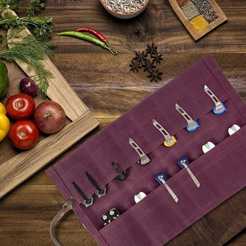12-Knive Folding Holder for Outdoor Use