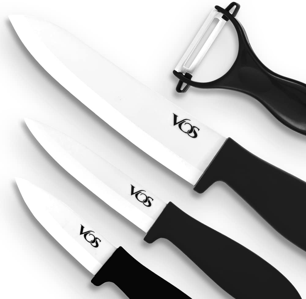 Ceramic Knife Set Sharp Durable Perfect for Kitchen Tasks