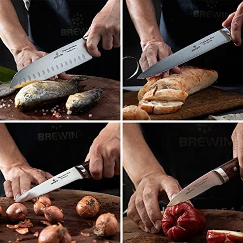 Brewin CHEFILOSOPHI 5-Piece Professional Chef Knife Set