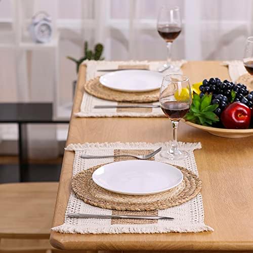 Zology Handmade Boho Placemats Set of 4