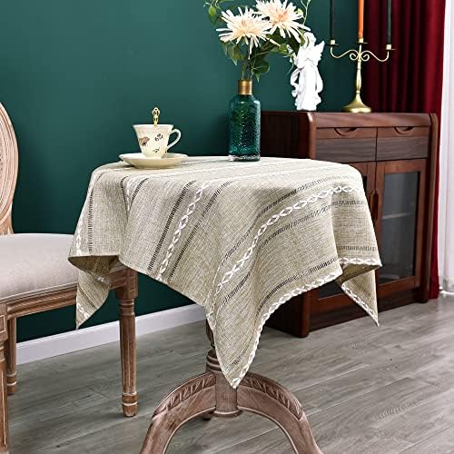 Stylish Rustic Tablecloth Yellow 36x36 inch