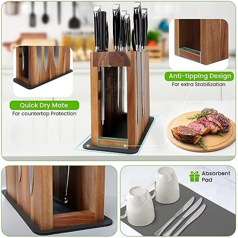 Magnetic Knife Block Set