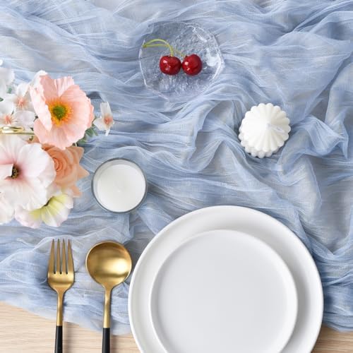 Cheesecloth Table Runner Pink or Purple 10-Ft Size