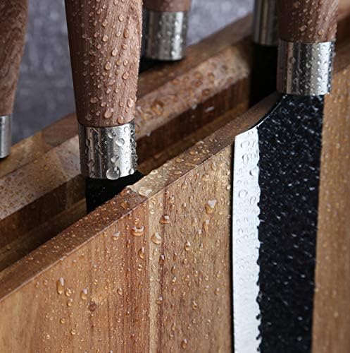 Magnetic Wooden Knife Block Display Rack for Kitchen Storage