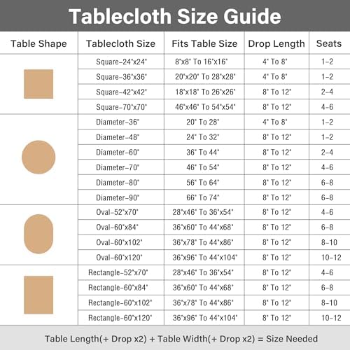 Stylish Rustic Tablecloth Yellow 36x36 inch