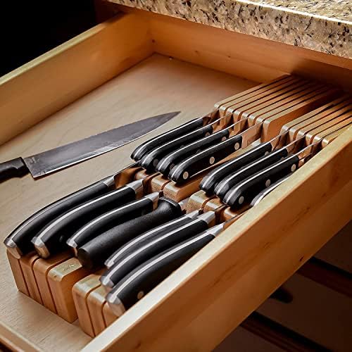 Homemaid Living 16 Knives Bamboo Knife Block