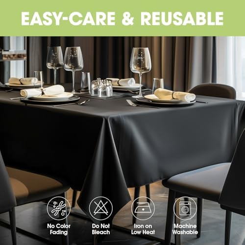 Pureegg 60x84 Tablecloth Premium and Durable for Parties and More