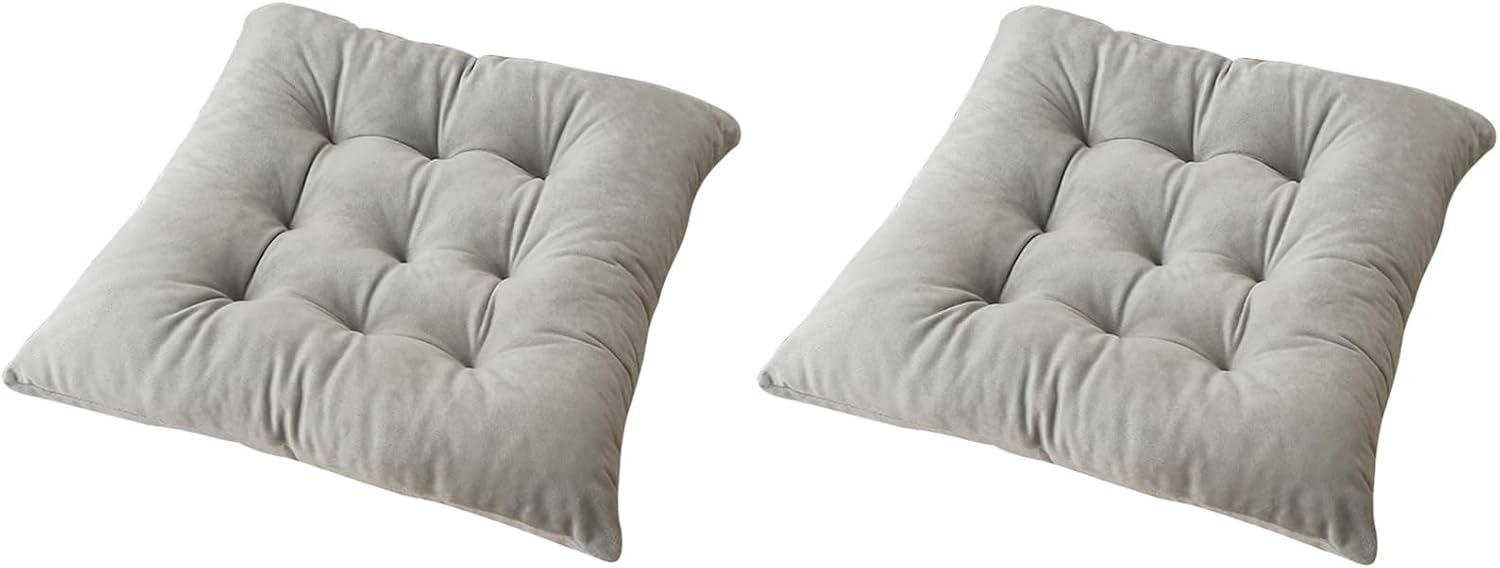 2-Piece Soft Chair Cushions with Anti-Slip Ties