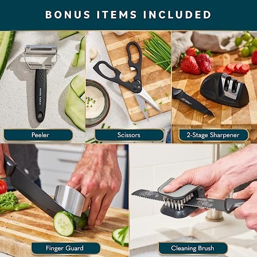Ergonomic Kitchen Knife Set with Precision