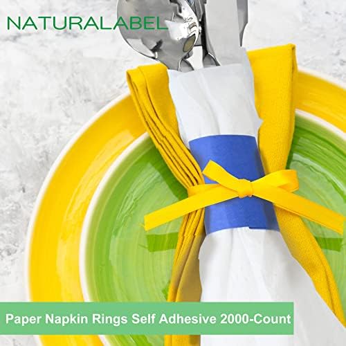 Reusable Napkin Rings 2000-Count Self-Adhesive Best Quality