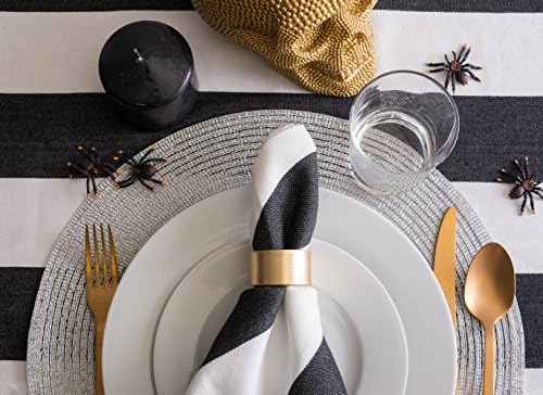 DII Basic Napkin Ring Collection Decorative Gold 6 Count