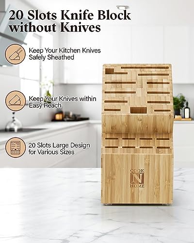 Sleek Versatile Kitchen Knife Storage Block