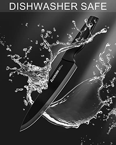 Astercook Knives with Sharpener Set