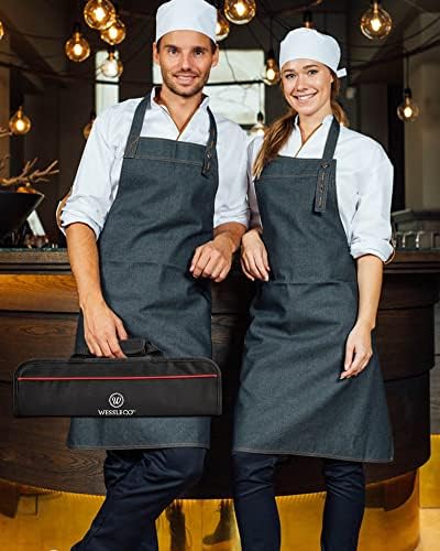 Wessleco Chef Knife Bag 5 Slots Red